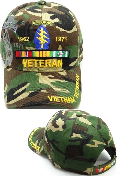 1962-1971 VIETNAM CAMOUFLAGE HA Military Cap - Officially Licensed