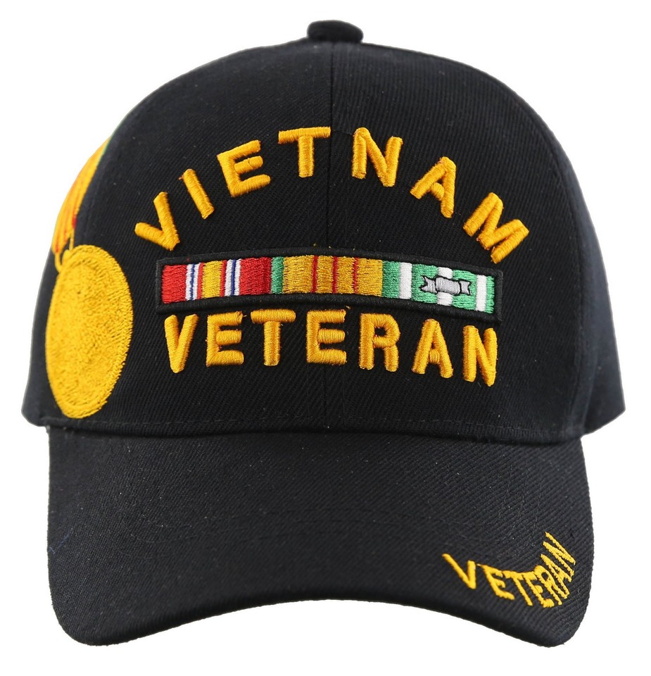(VIETNAM VETERAN WITH MEDAL Military Cap - Officially Licensed