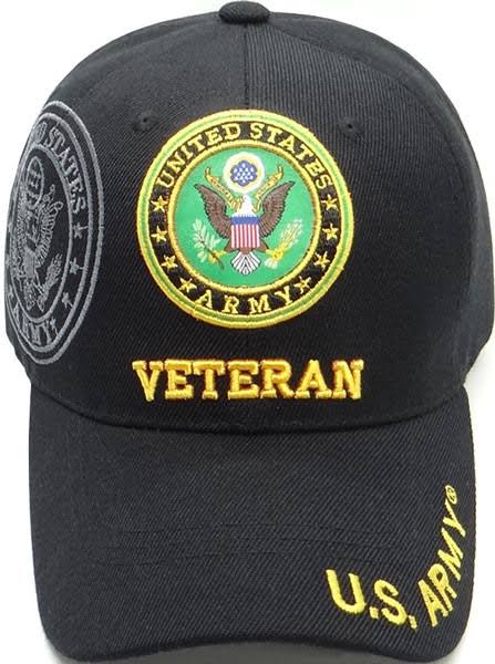 US ARMY VETERAN  LOGO ON FRONT Military Cap - Officially Licensed