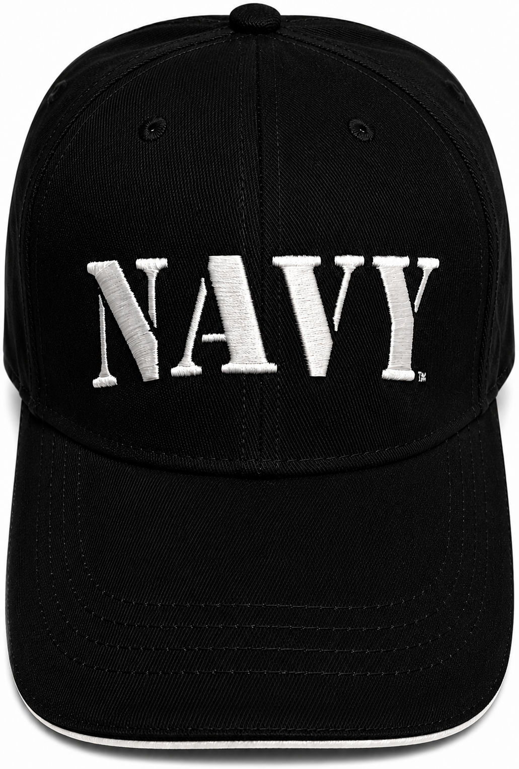1NAVY HAT WITH WHITE LETTERS Military Cap - Officially Licensed