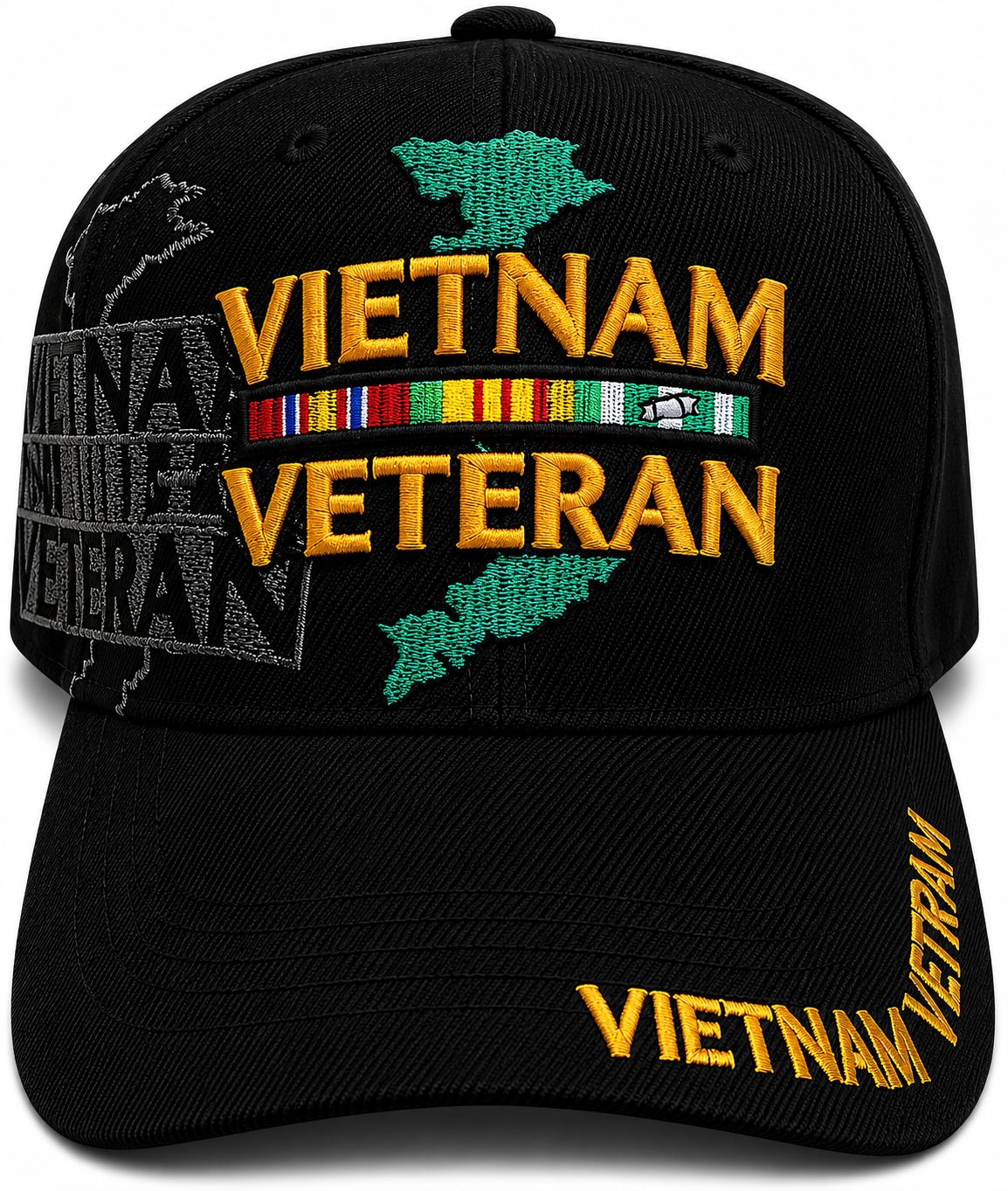 (VIETNAM MAP VETERAN Military Cap - Officially Licensed