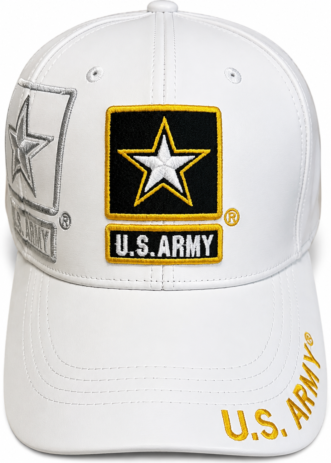 (US ARMY STAR WHITE HAT Military Cap - Officially Licensed