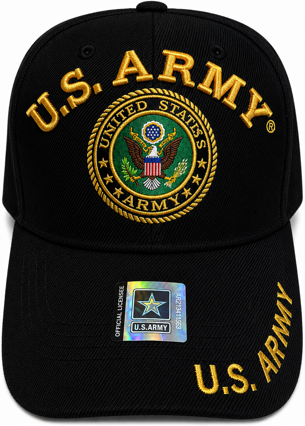 (U.S ARMY LOGO ON FRONT Military Cap - Officially Licensed
