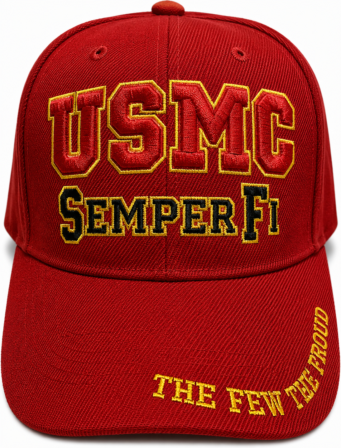 (U.S.M.C SEMPER-FI RED HAT Military Cap - Officially Licensed