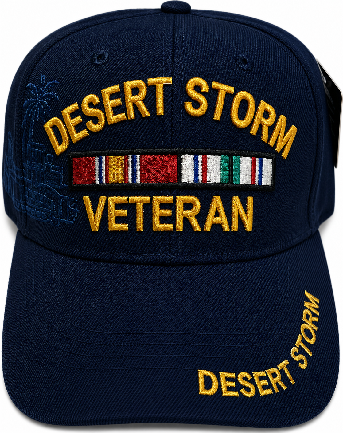 (DESERT STORM VETERAN BLUE HAT Military Cap - Officially Licensed