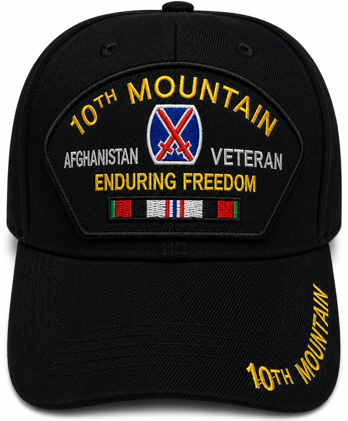 10TH MOUNTAIN DIV AFGHANISTA VET Military Cap - Officially Licensed