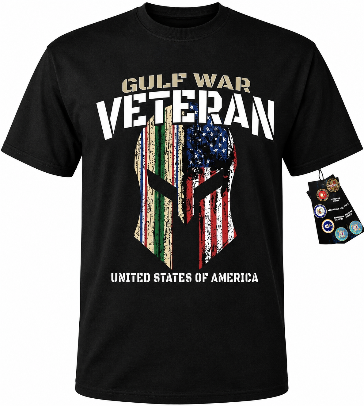 Proud Veteran Gulf War Always Remember T-Shirt Military Cap - Officially Licensed
