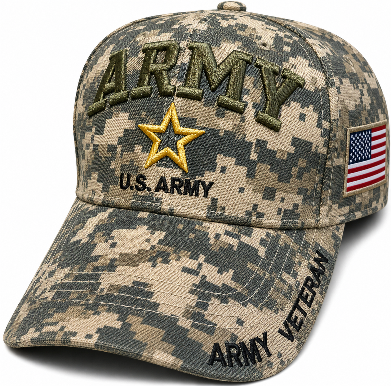 ( VETERAN DIGITAL PRIDE ARMY Military Cap - Officially Licensed